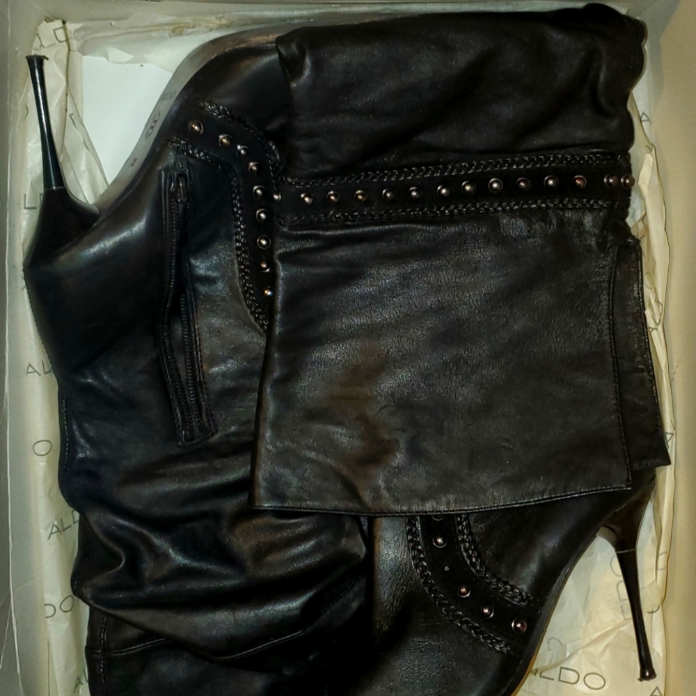 Aldo Chrystie over and under the knee Black Stilleto Boots
